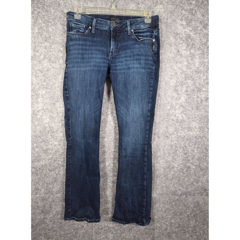 Silver Jeans Co. Women's Elysee Slim Boot Jeans Blue Size 30x33 Classic